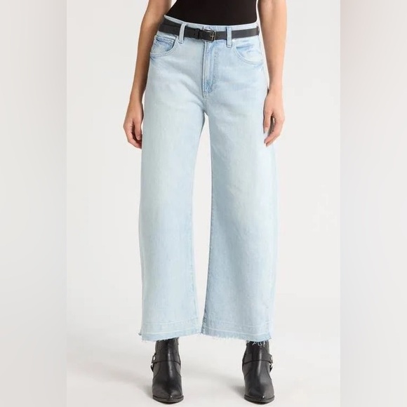 PAIGE Denim - NWT PAIGE Arellia Wide Undone Hem High Waist Ankle Barrel Jeans, Fernanda 26